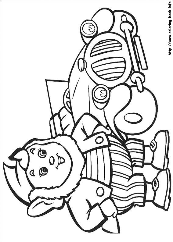 Noddy coloring picture