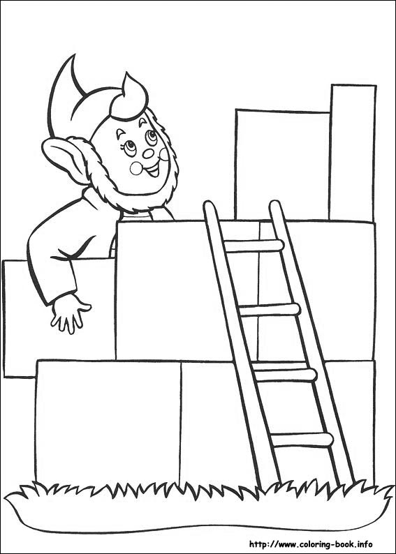 Noddy coloring picture