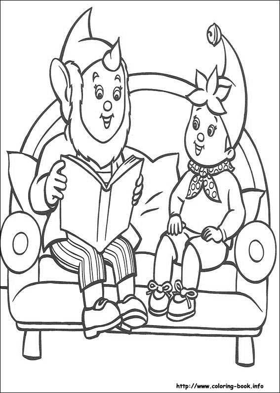 Noddy coloring picture