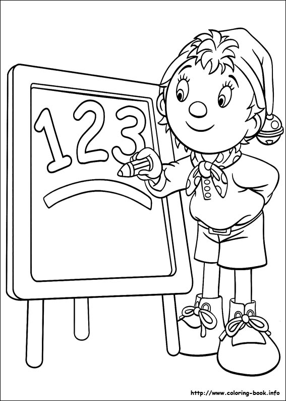 Noddy coloring picture