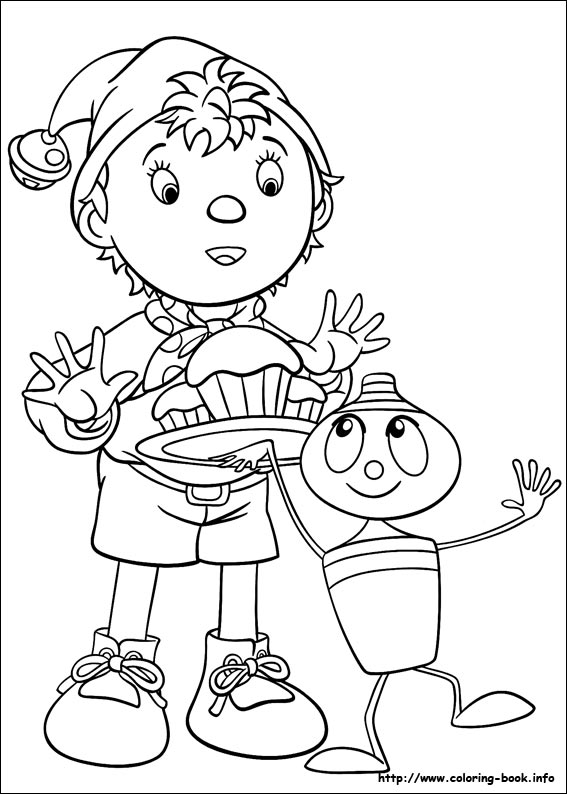 Noddy coloring picture