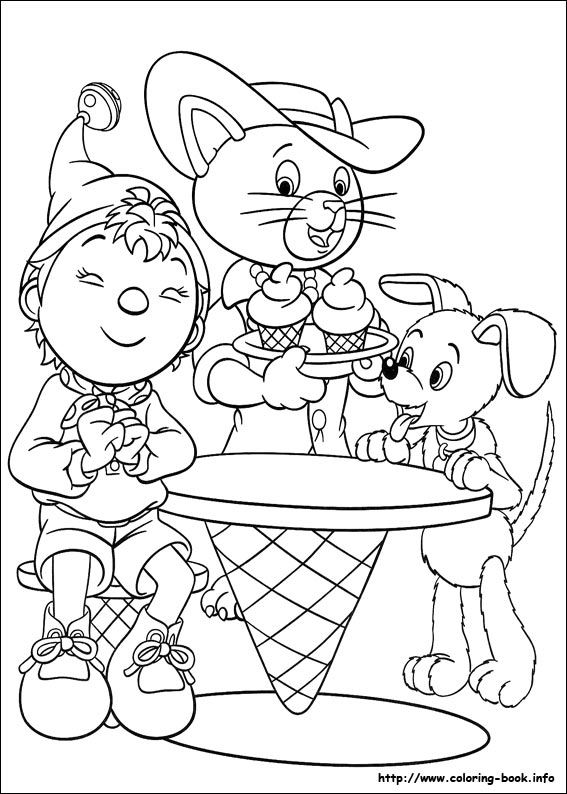 Noddy coloring picture