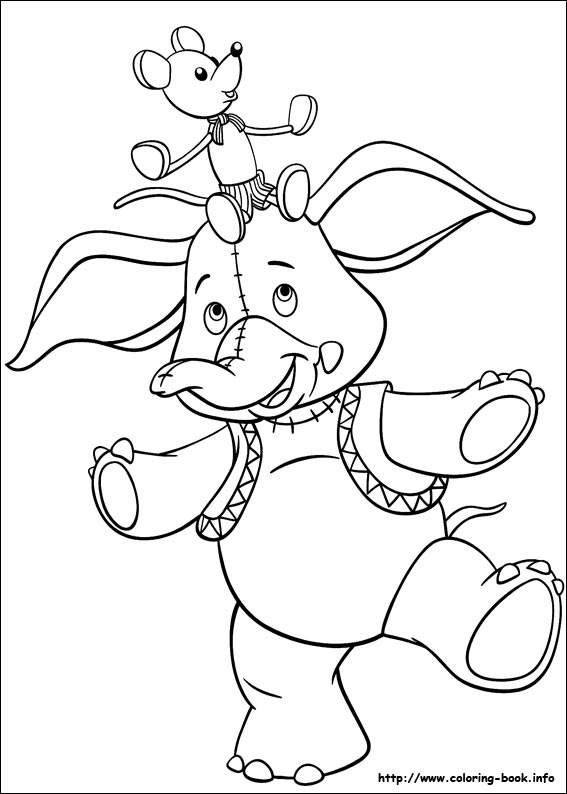 Noddy coloring picture