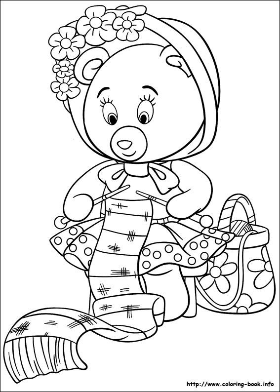 Noddy coloring picture