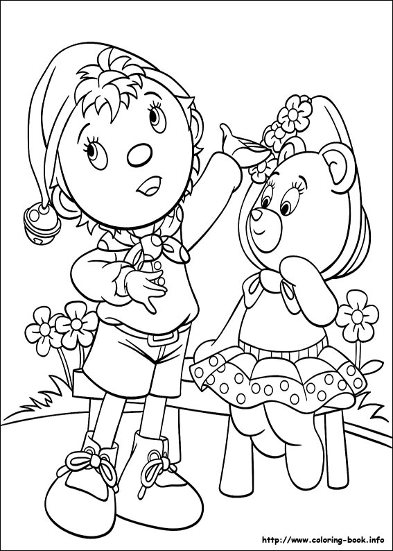 Noddy coloring picture