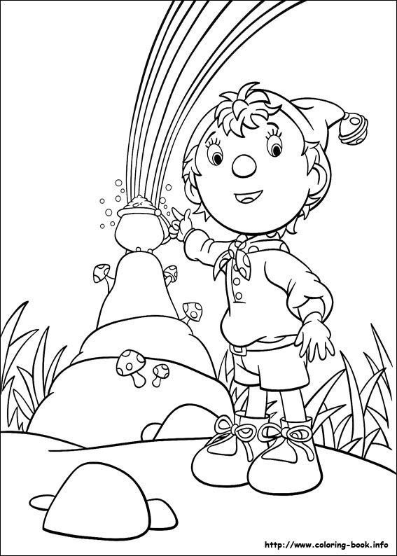 Noddy coloring picture