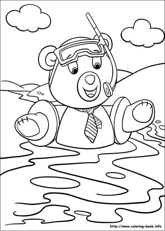 Noddy coloring picture