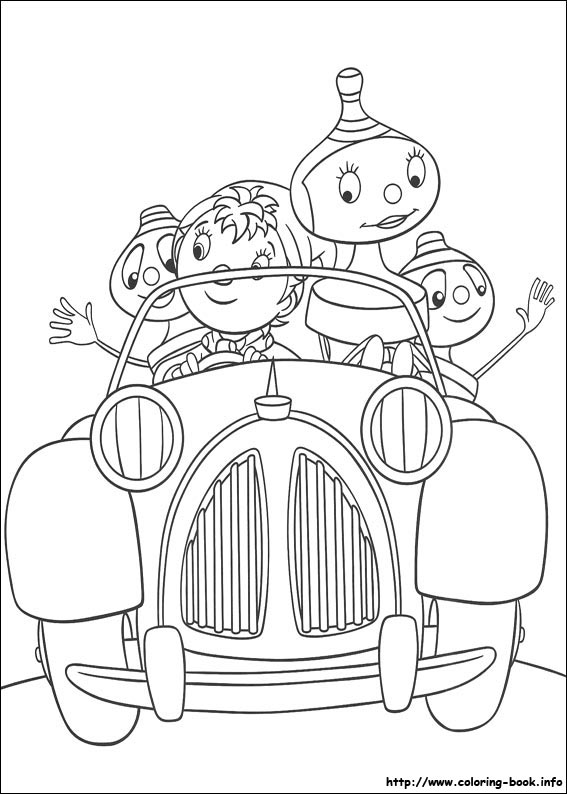 Noddy coloring picture