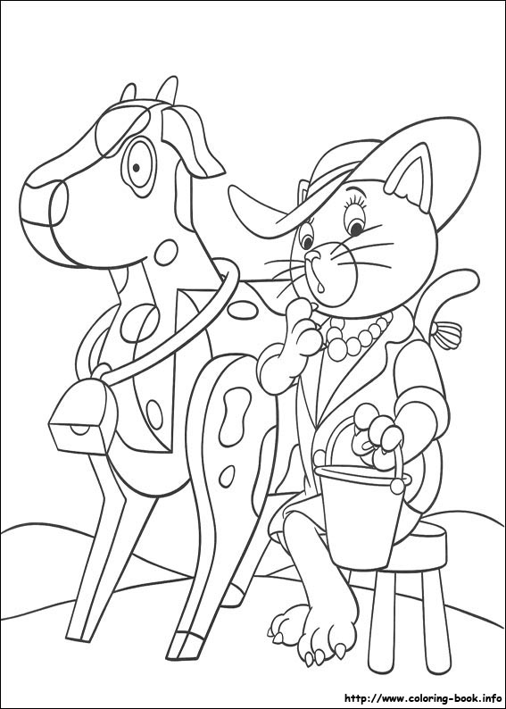 Noddy coloring picture