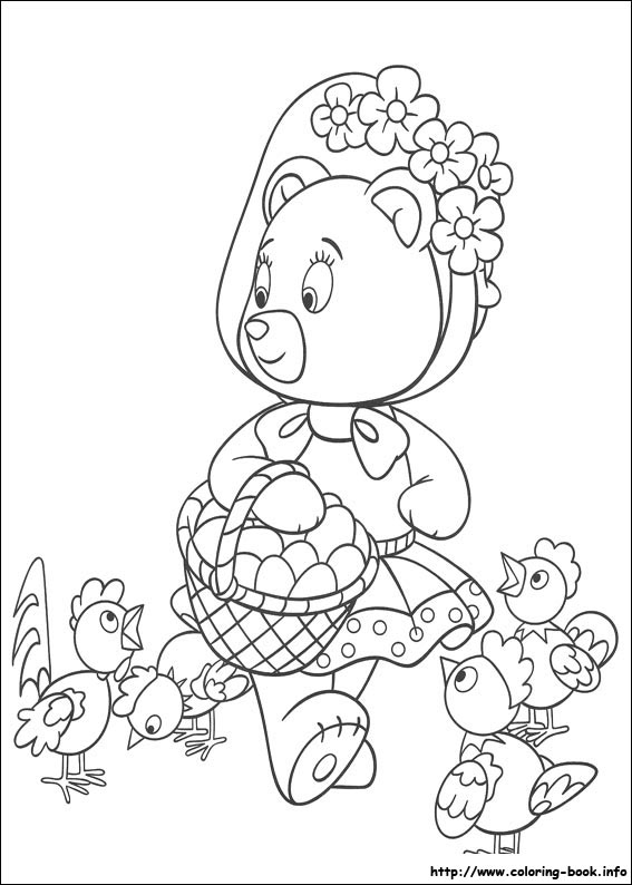 Noddy coloring picture