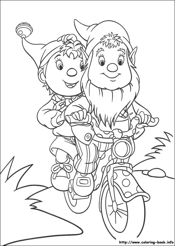 Noddy coloring picture