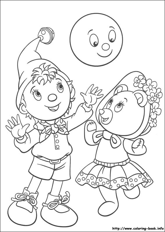 Noddy coloring picture