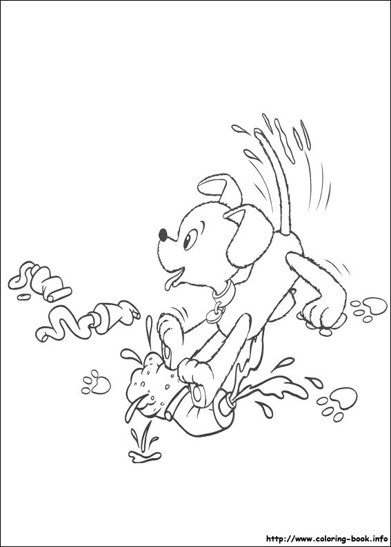 Noddy coloring picture