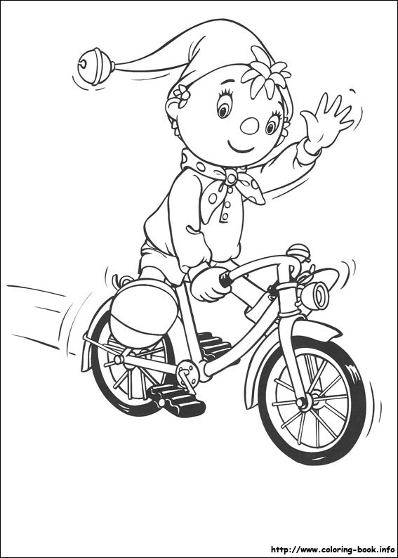 Noddy coloring picture