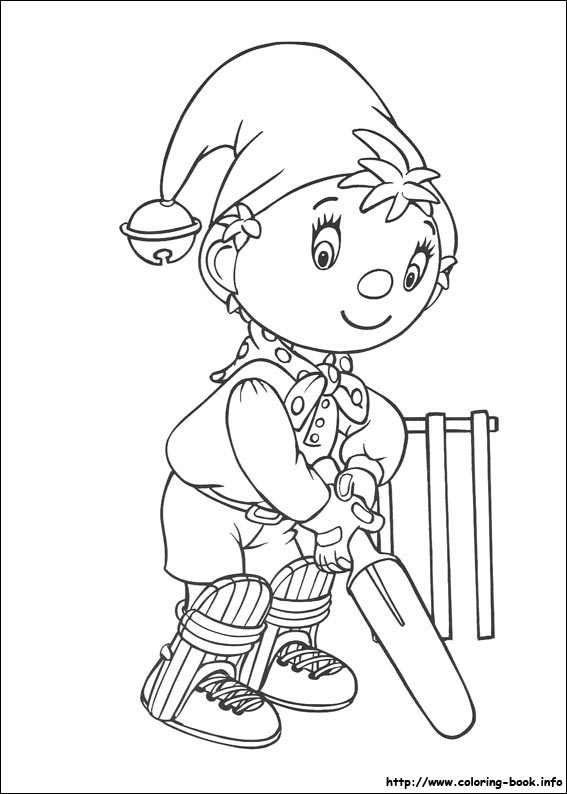 Noddy coloring picture