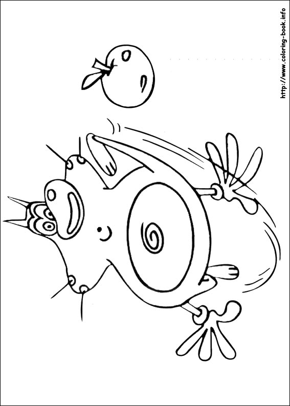 Oggy and the Cockroaches coloring picture