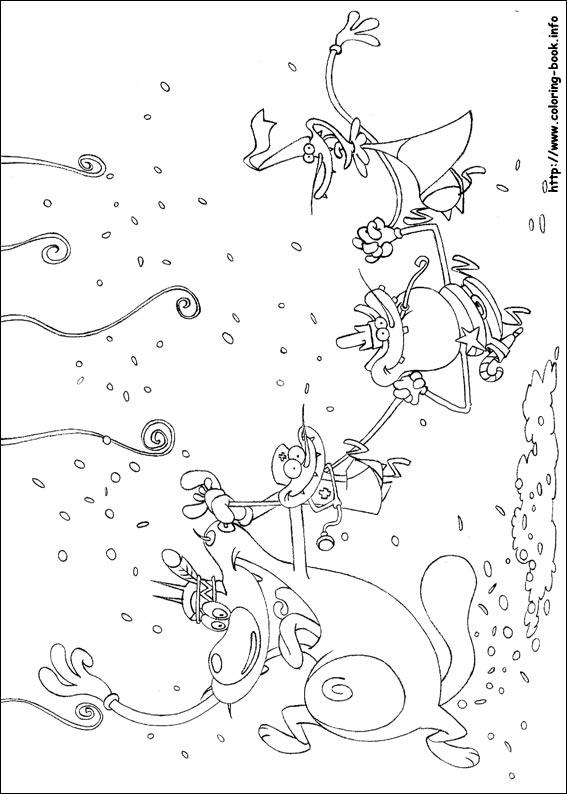 Oggy and the Cockroaches coloring picture