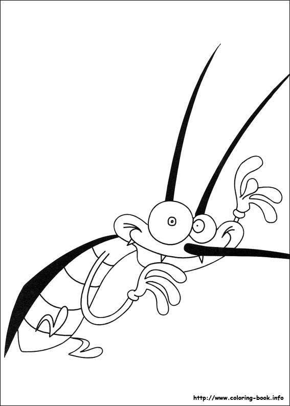 Oggy and the Cockroaches coloring picture