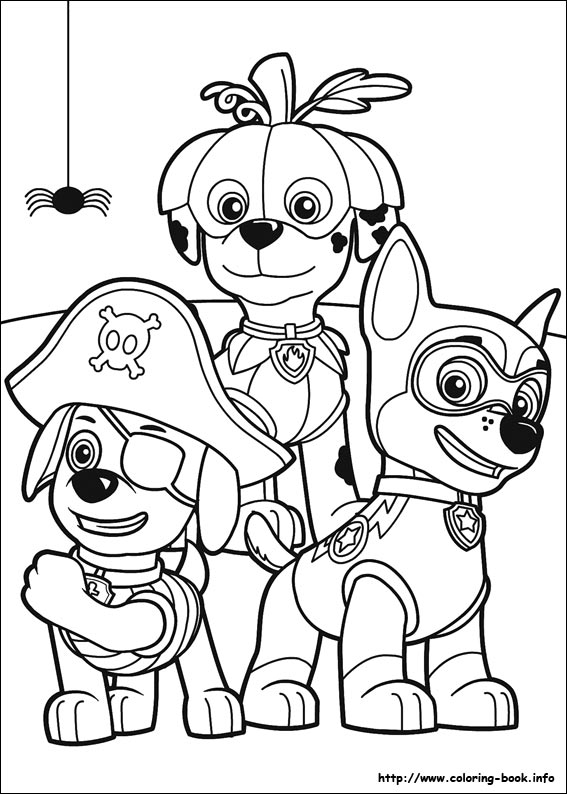 Paw Patrol coloring picture