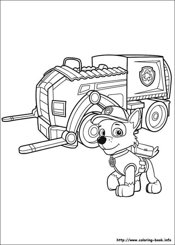 Paw Patrol coloring picture