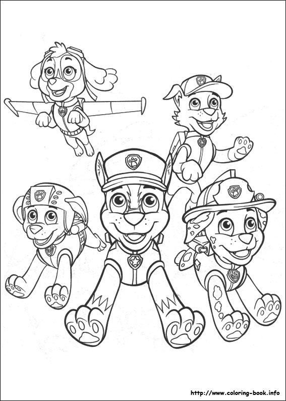 Paw Patrol coloring picture