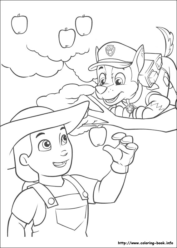 Paw Patrol coloring picture