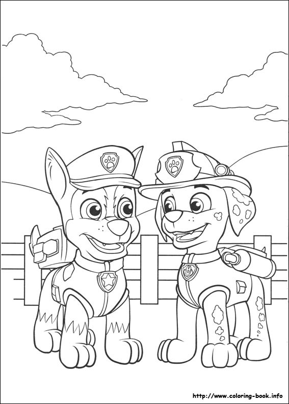 Paw Patrol coloring picture