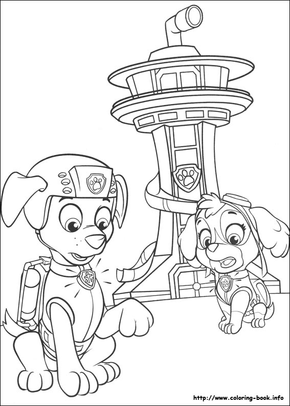 Paw Patrol coloring picture