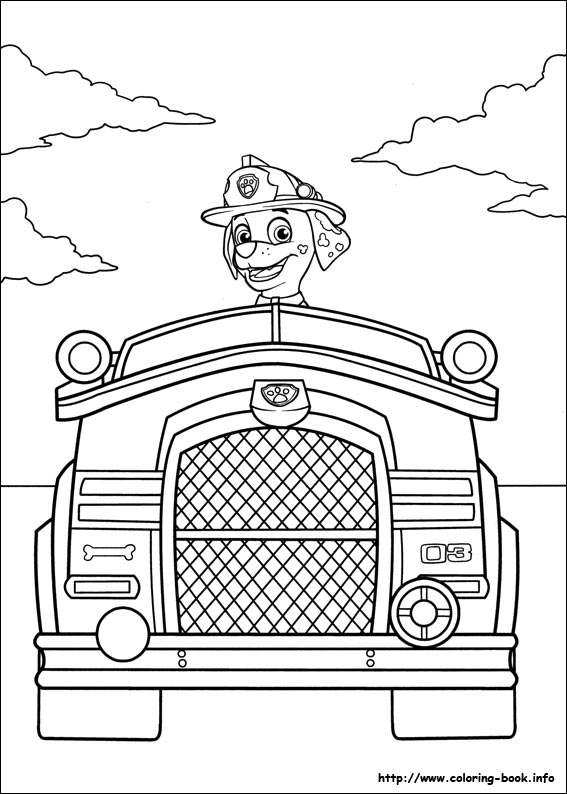 Paw Patrol coloring picture