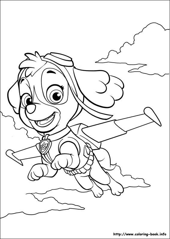 Paw Patrol coloring picture