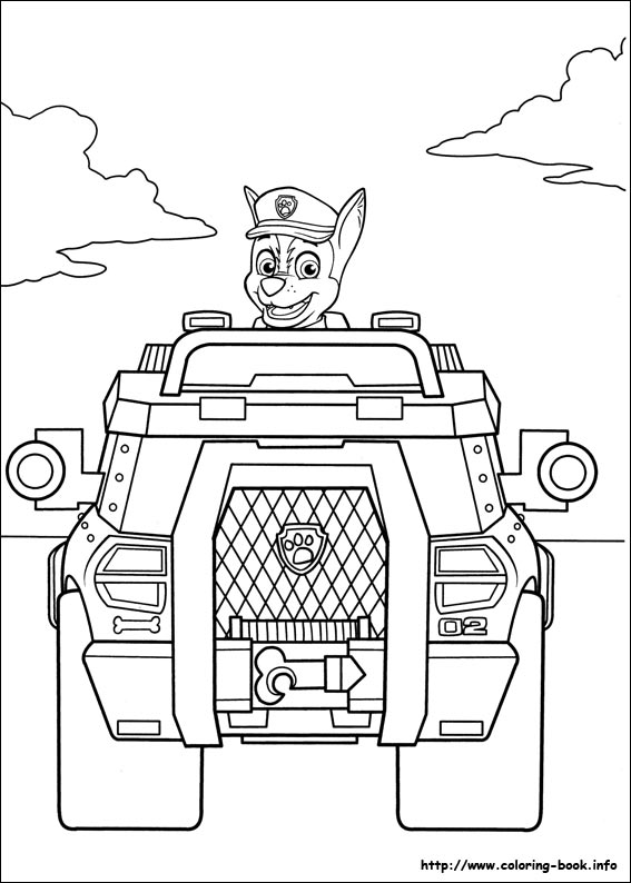 Paw Patrol coloring picture