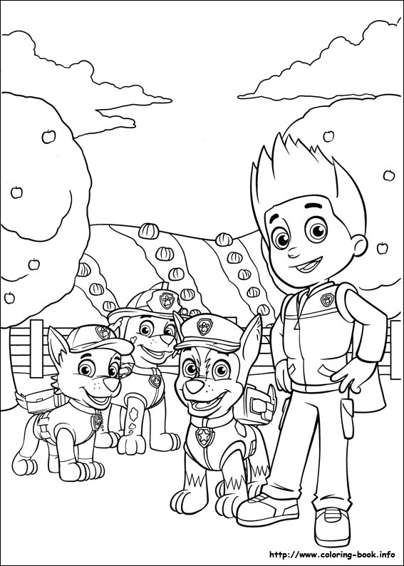 Paw Patrol coloring picture