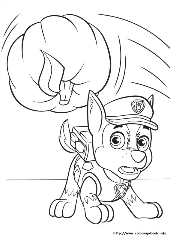 Paw Patrol coloring picture