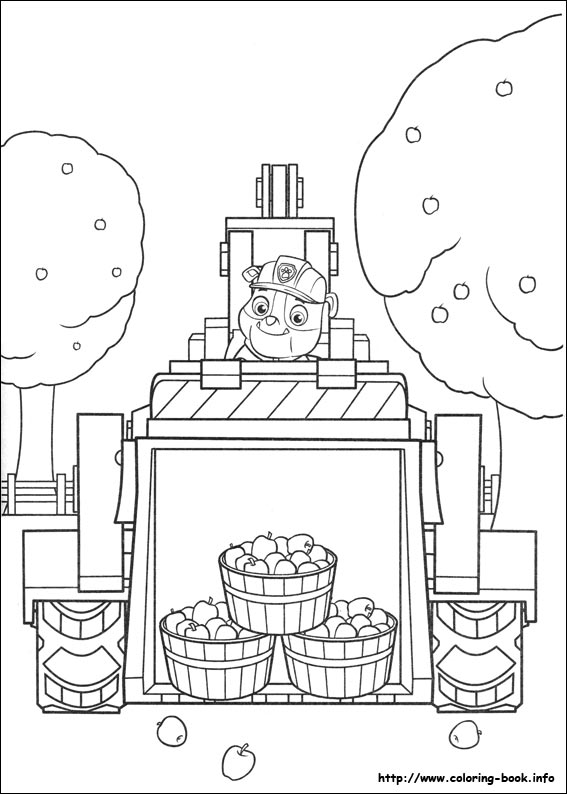 Paw Patrol coloring picture