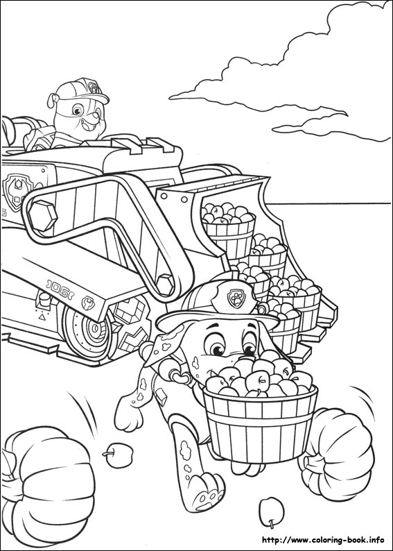 Paw Patrol coloring picture