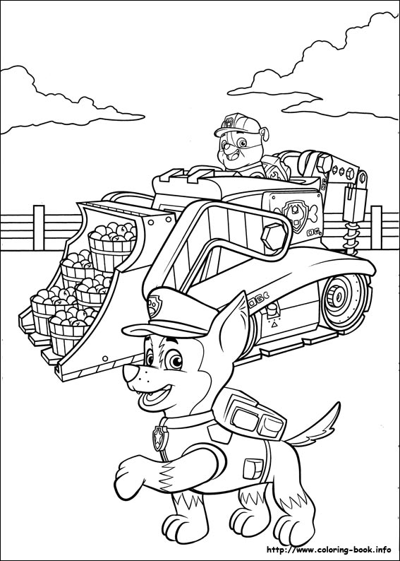 Paw Patrol coloring picture