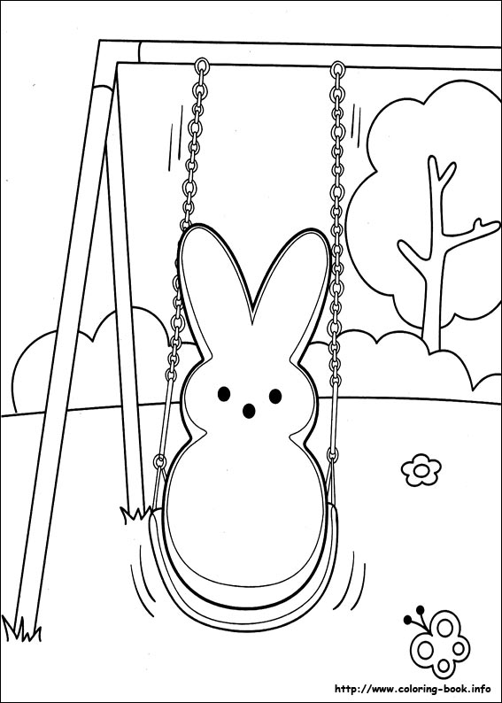 Marshmallow Peeps coloring picture