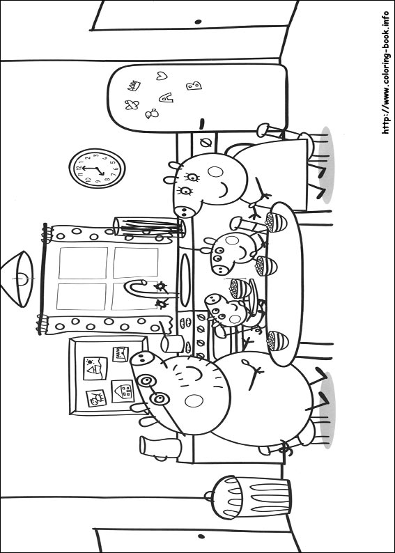 Peppa Pig coloring picture