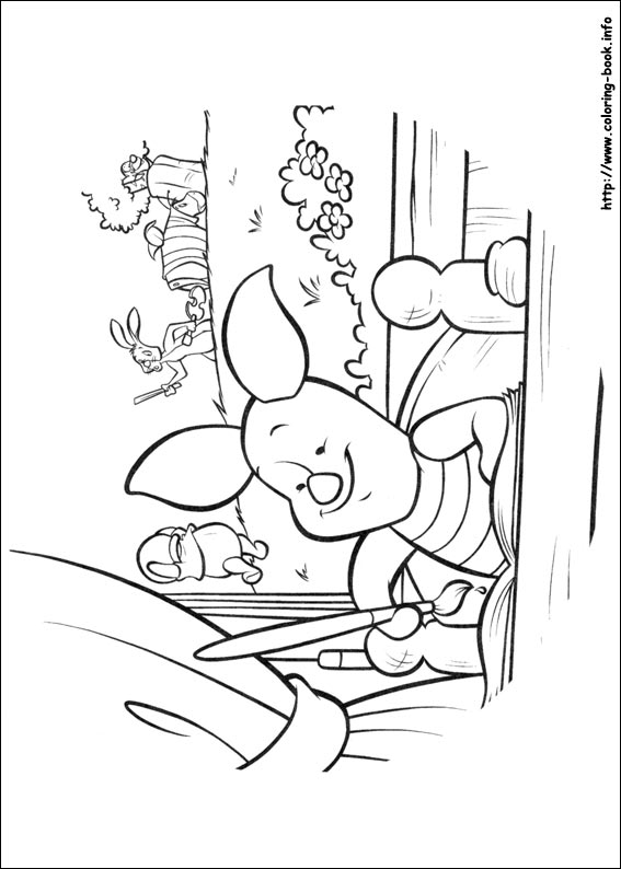 Piglet coloring picture