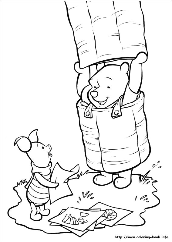 Piglet coloring picture