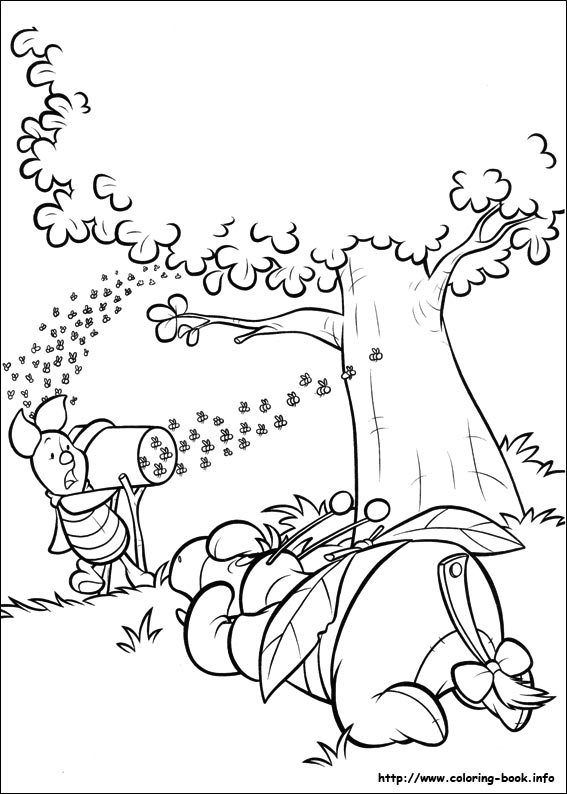 Piglet coloring picture