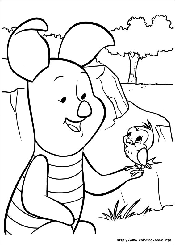 Piglet coloring picture