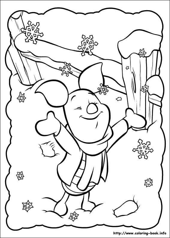 Piglet coloring picture