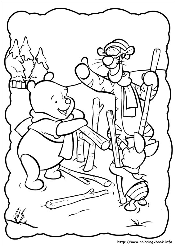 Piglet coloring picture