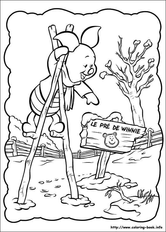 Piglet coloring picture