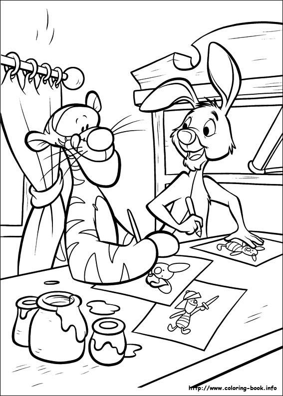 Piglet coloring picture