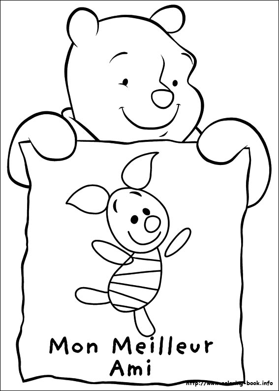 Piglet coloring picture