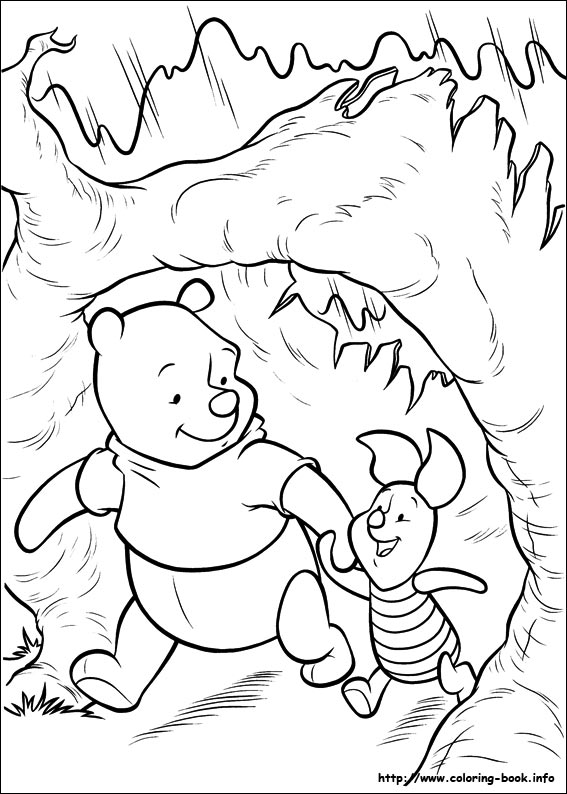 Piglet coloring picture