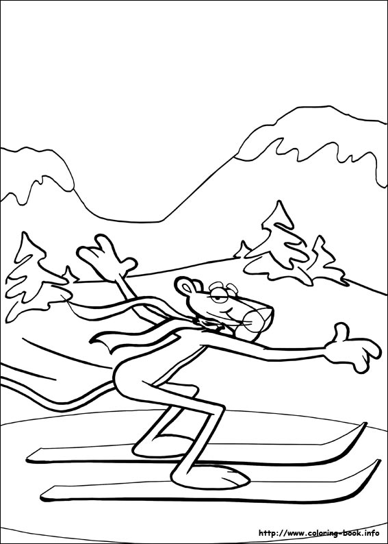 The Pink Panther coloring picture