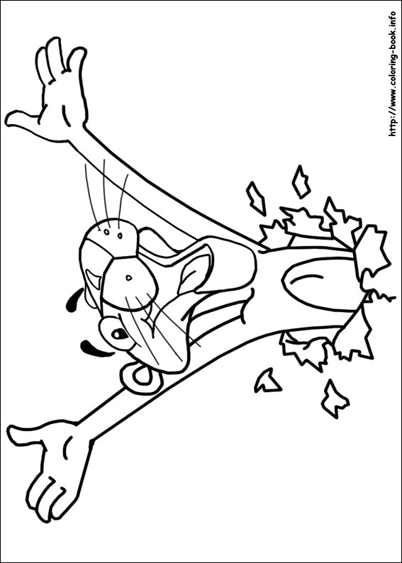 The Pink Panther coloring picture